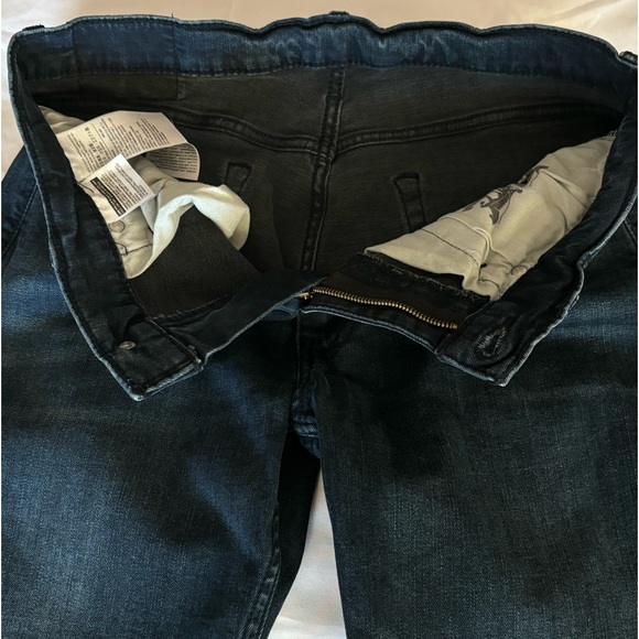 Men's LEVIS 514 Black Label Straight Fit     33 X 30 Dark Wash Stretch Jeans - Picture 12 of 15